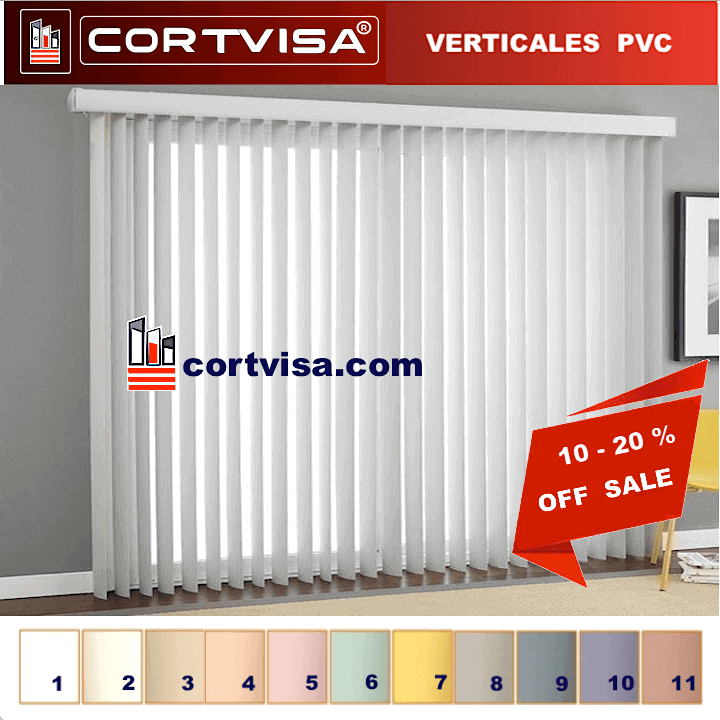 Persianas. verticales pvc